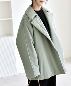 SHIPS / シップス その他アウター | quaranciel:〈撥水加工〉中綿 テーラード ミドル Wボタン ジャケット コート