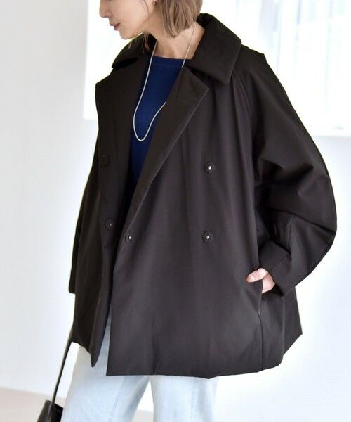 SHIPS / シップス その他アウター | quaranciel:〈撥水加工〉中綿 テーラード ミドル Wボタン ジャケット コート | 詳細12