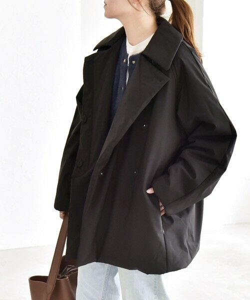 SHIPS / シップス その他アウター | quaranciel:〈撥水加工〉中綿 テーラード ミドル Wボタン ジャケット コート | 詳細3