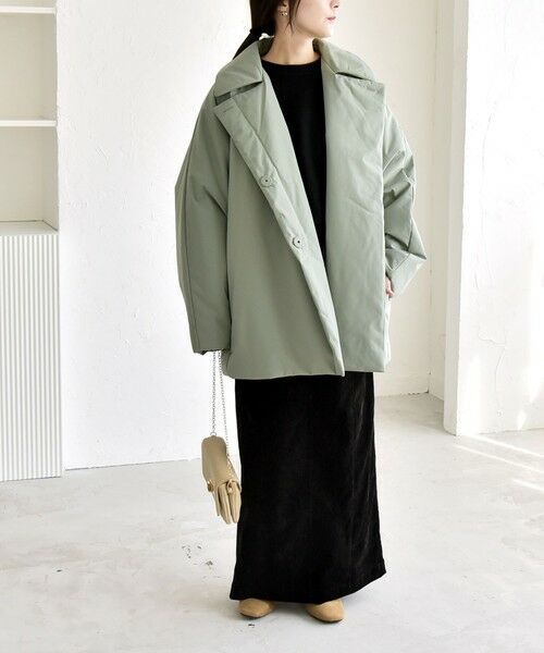 SHIPS / シップス その他アウター | quaranciel:〈撥水加工〉中綿 テーラード ミドル Wボタン ジャケット コート | 詳細19