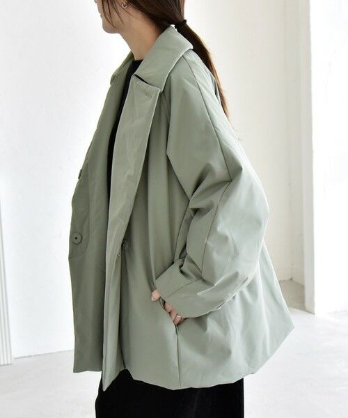 SHIPS / シップス その他アウター | quaranciel:〈撥水加工〉中綿 テーラード ミドル Wボタン ジャケット コート | 詳細21