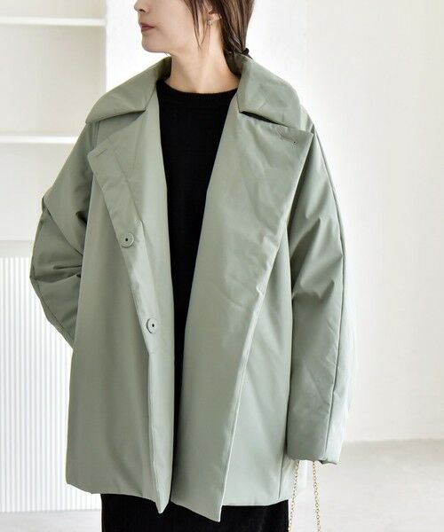 SHIPS / シップス その他アウター | quaranciel:〈撥水加工〉中綿 テーラード ミドル Wボタン ジャケット コート | 詳細24