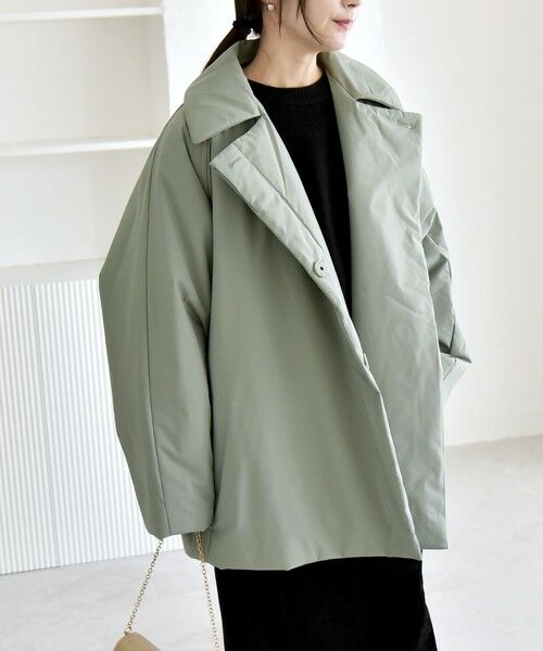 SHIPS / シップス その他アウター | quaranciel:〈撥水加工〉中綿 テーラード ミドル Wボタン ジャケット コート | 詳細27