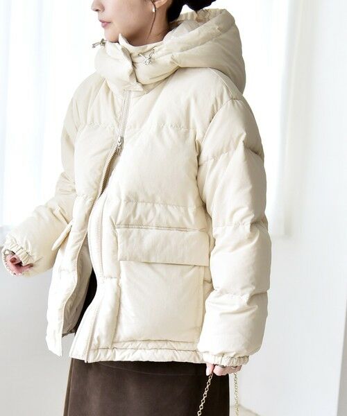 SHIPS / シップス ダウンジャケット・ベスト | quaranciel: フーディー & ハイネック 2way ショート ダウン ジャケット | 詳細10