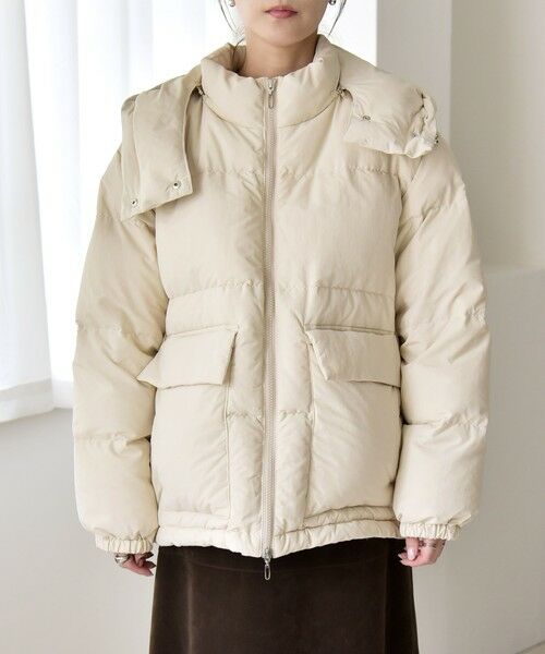 SHIPS / シップス ダウンジャケット・ベスト | quaranciel: フーディー & ハイネック 2way ショート ダウン ジャケット | 詳細19