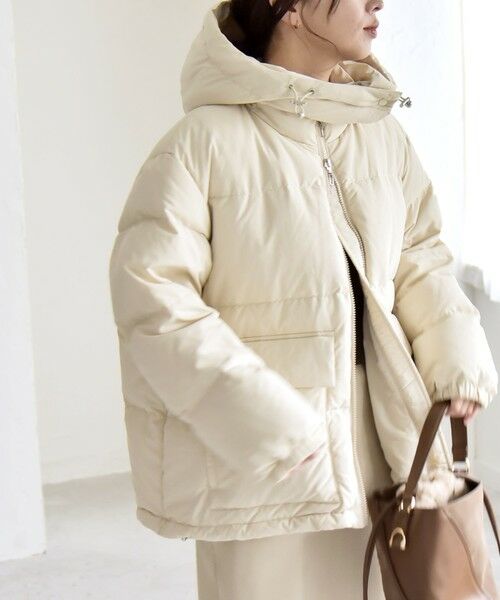 SHIPS / シップス ダウンジャケット・ベスト | quaranciel: フーディー & ハイネック 2way ショート ダウン ジャケット | 詳細6