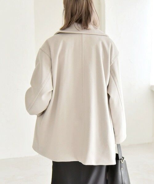 SHIPS / シップス ピーコート | quaranciel: PURE WOOL ダブルブレスト テーラード ハーフ コート | 詳細6