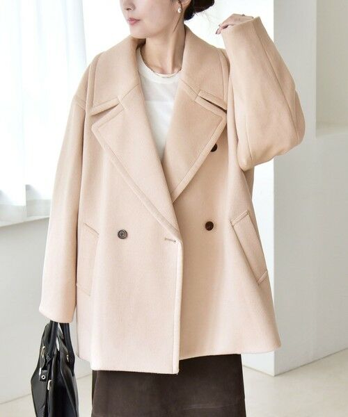 SHIPS / シップス ピーコート | quaranciel: PURE WOOL ダブルブレスト テーラード ハーフ コート | 詳細30