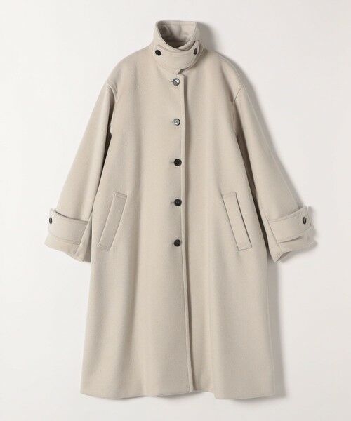 SHIPS / シップス ステンカラーコート | quaranciel: PURE WOOL スタンド & ステンカラー ロング コート | 詳細18