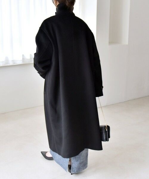 SHIPS / シップス ステンカラーコート | quaranciel: PURE WOOL スタンド & ステンカラー ロング コート | 詳細25