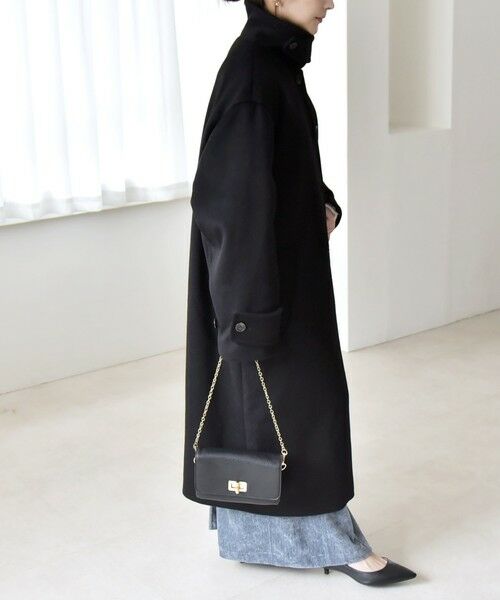 SHIPS / シップス ステンカラーコート | quaranciel: PURE WOOL スタンド & ステンカラー ロング コート | 詳細27