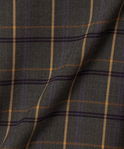 SHIPS / シップス ロング・マキシ丈ワンピース | quaranciel: バンドカラー ライン チェック ポケット シャツ ワンピース | 詳細9