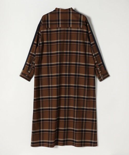 SHIPS / シップス ロング・マキシ丈ワンピース | quaranciel: バンドカラー ライン チェック ポケット シャツ ワンピース | 詳細19