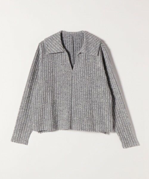 SHIPS / シップス ロング・マキシ丈ワンピース | quaranciel:〈手洗い可能〉リブニット ポロ プルオーバー  & スカート セットアップ | 詳細15