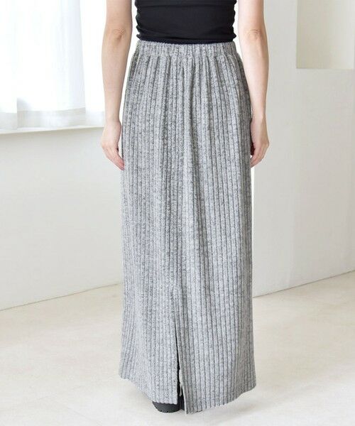 SHIPS / シップス ロング・マキシ丈ワンピース | quaranciel:〈手洗い可能〉リブニット ポロ プルオーバー  & スカート セットアップ | 詳細30