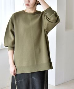 SHIPS / シップス ニット・セーター | quaranciel:〈手洗い可能〉ダブルフェイス パールモチーフ ワイド ニット プルオーバー