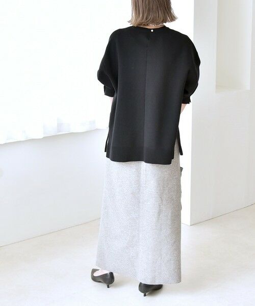 SHIPS / シップス ニット・セーター | quaranciel:〈手洗い可能〉ダブルフェイス パールモチーフ ワイド ニット プルオーバー | 詳細2