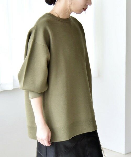 SHIPS / シップス ニット・セーター | quaranciel:〈手洗い可能〉ダブルフェイス パールモチーフ ワイド ニット プルオーバー | 詳細15