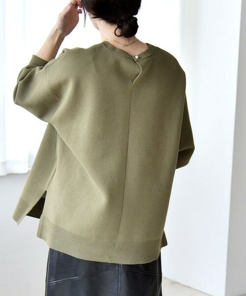 SHIPS / シップス ニット・セーター | quaranciel:〈手洗い可能〉ダブルフェイス パールモチーフ ワイド ニット プルオーバー | 詳細17