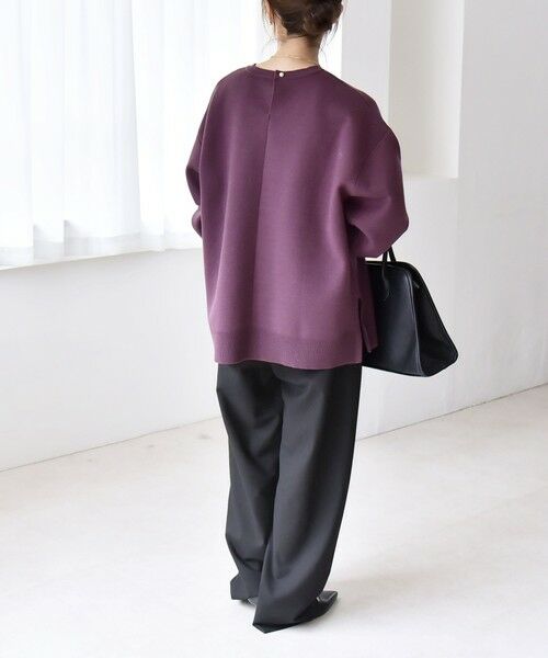 SHIPS / シップス ニット・セーター | quaranciel:〈手洗い可能〉ダブルフェイス パールモチーフ ワイド ニット プルオーバー | 詳細28