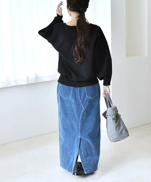 SHIPS / シップス ニット・セーター | quaranciel:〈手洗い可能〉ダブルフェイス ボートネック パフ ニット プルオーバー | 詳細2