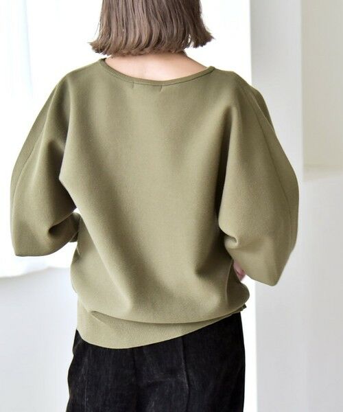 SHIPS / シップス ニット・セーター | quaranciel:〈手洗い可能〉ダブルフェイス ボートネック パフ ニット プルオーバー | 詳細14