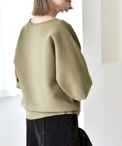 SHIPS / シップス ニット・セーター | quaranciel:〈手洗い可能〉ダブルフェイス ボートネック パフ ニット プルオーバー | 詳細15