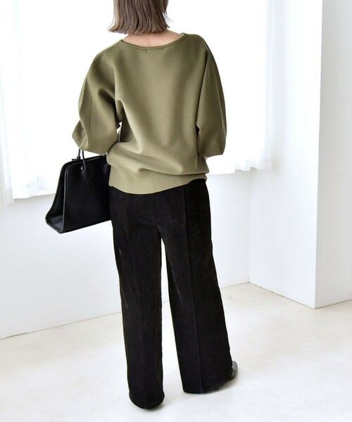 SHIPS / シップス ニット・セーター | quaranciel:〈手洗い可能〉ダブルフェイス ボートネック パフ ニット プルオーバー | 詳細11