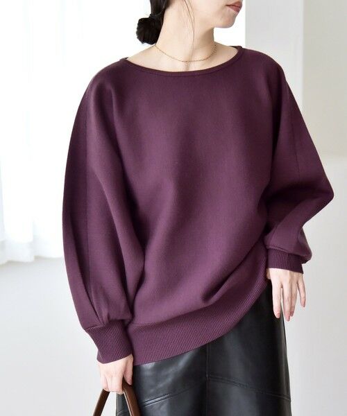 SHIPS / シップス ニット・セーター | quaranciel:〈手洗い可能〉ダブルフェイス ボートネック パフ ニット プルオーバー | 詳細28