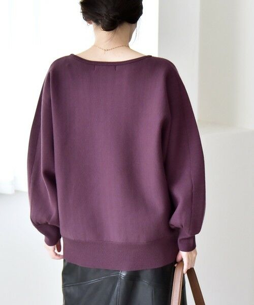 SHIPS / シップス ニット・セーター | quaranciel:〈手洗い可能〉ダブルフェイス ボートネック パフ ニット プルオーバー | 詳細30