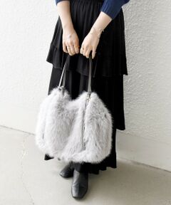 SHIPS / シップス トートバッグ | SHIPS any: A4 ベルト フェイクファー トート バッグ