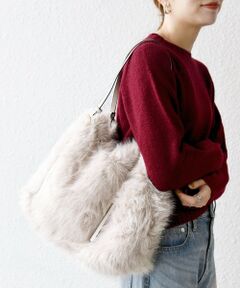SHIPS / シップス トートバッグ | SHIPS any: A4 ベルト フェイクファー トート バッグ
