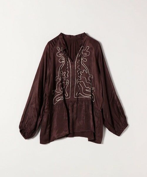 SHIPS / シップス シャツ・ブラウス | SHIPS any:〈洗濯機可能〉サテン 刺繍 スキッパー ペプラム ブラウス | 詳細22