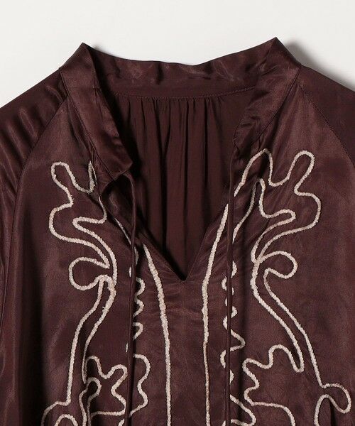 SHIPS / シップス シャツ・ブラウス | SHIPS any:〈洗濯機可能〉サテン 刺繍 スキッパー ペプラム ブラウス | 詳細23