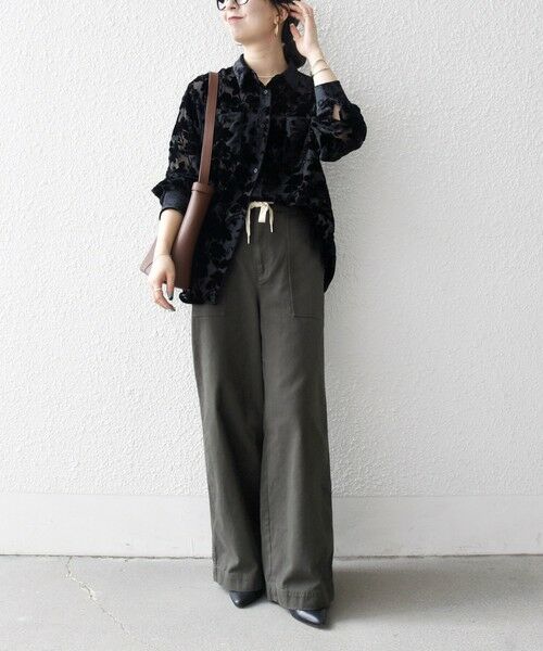 SHIPS / シップス シャツ・ブラウス | SHIPS any:〈手洗い可能〉フラワー オパール シアー シャツ ブラウス | 詳細1