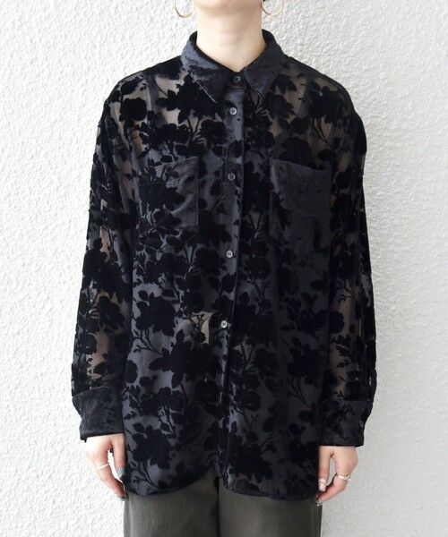 SHIPS / シップス シャツ・ブラウス | SHIPS any:〈手洗い可能〉フラワー オパール シアー シャツ ブラウス | 詳細11