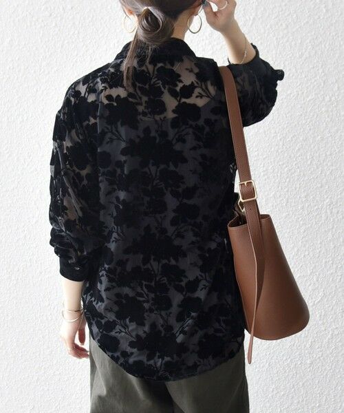 SHIPS / シップス シャツ・ブラウス | SHIPS any:〈手洗い可能〉フラワー オパール シアー シャツ ブラウス | 詳細6