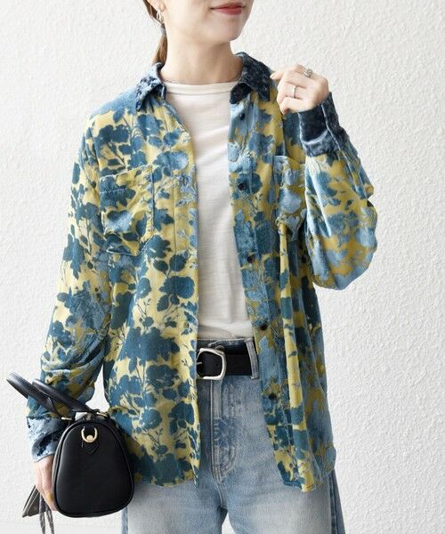 SHIPS / シップス シャツ・ブラウス | SHIPS any:〈手洗い可能〉フラワー オパール シアー シャツ ブラウス | 詳細18