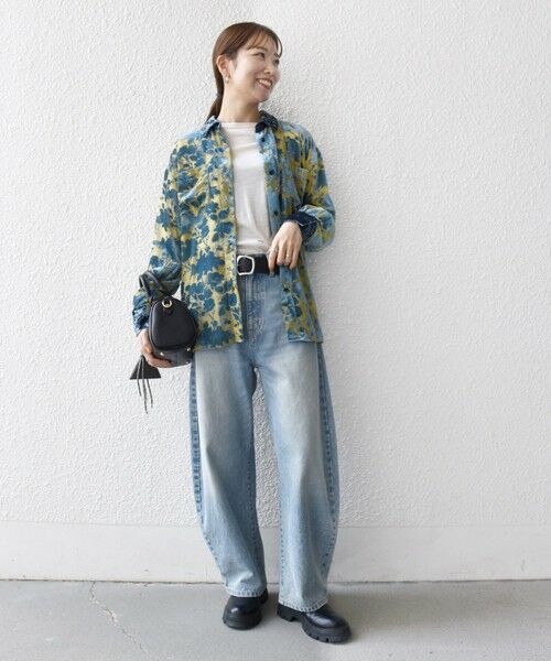 SHIPS / シップス シャツ・ブラウス | SHIPS any:〈手洗い可能〉フラワー オパール シアー シャツ ブラウス | 詳細15