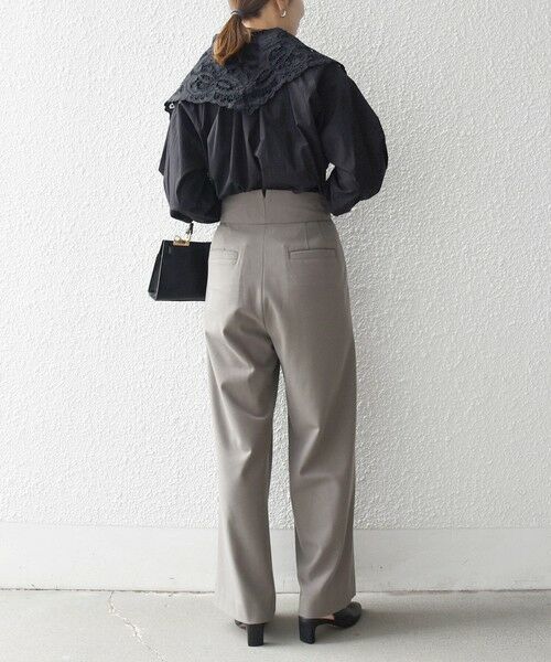 SHIPS / シップス シャツ・ブラウス | bon_meur:〈洗濯機可能〉レース スカーフ付き バンドカラー ギャザー パフ シャツ | 詳細15