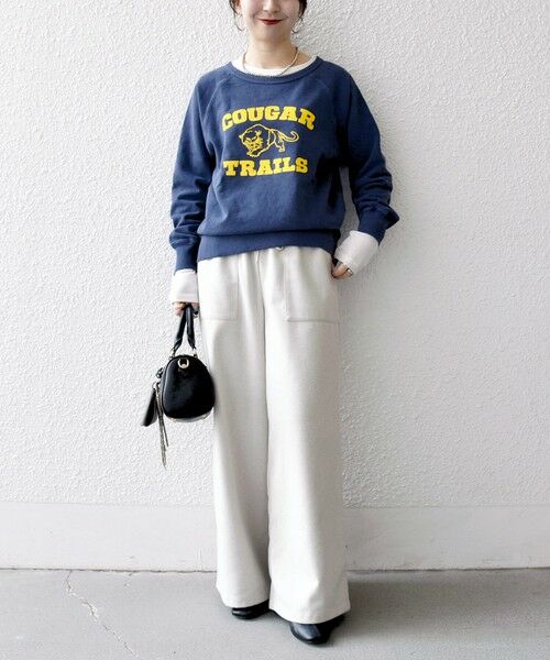 SHIPS / シップス スウェット | Mixta:〈洗濯機可能〉ラグラン ロゴ クルーネック プルオーバー | 詳細21