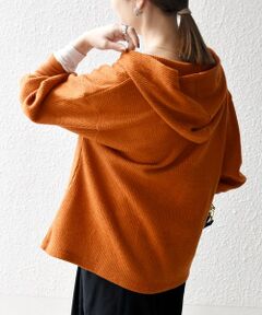 SHIPS / シップス カットソー | SHIPS any:〈手洗い可能〉起毛 ワッフル ハーフジップ フーディー プルオーバー