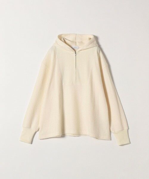 SHIPS / シップス カットソー | SHIPS any:〈手洗い可能〉起毛 ワッフル ハーフジップ フーディー プルオーバー | 詳細8