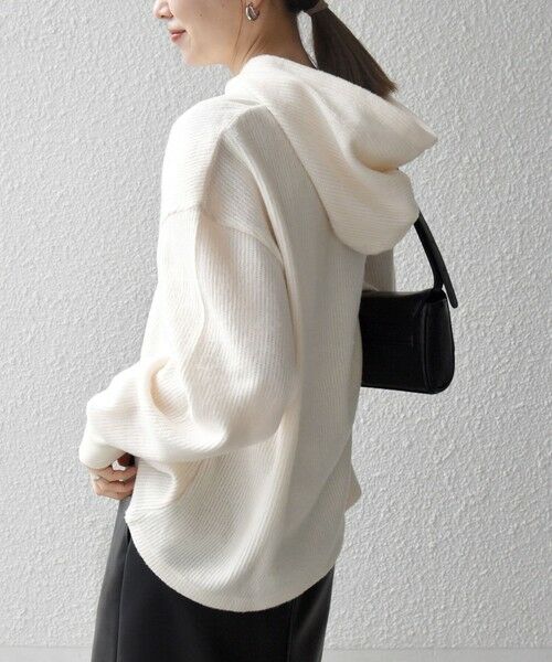 SHIPS / シップス カットソー | SHIPS any:〈手洗い可能〉起毛 ワッフル ハーフジップ フーディー プルオーバー | 詳細6