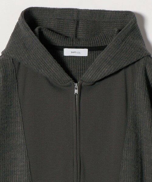 SHIPS / シップス カットソー | SHIPS any:〈手洗い可能〉起毛 ワッフル ハーフジップ フーディー プルオーバー | 詳細19
