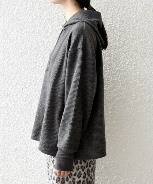 SHIPS / シップス カットソー | SHIPS any:〈手洗い可能〉起毛 ワッフル ハーフジップ フーディー プルオーバー | 詳細25