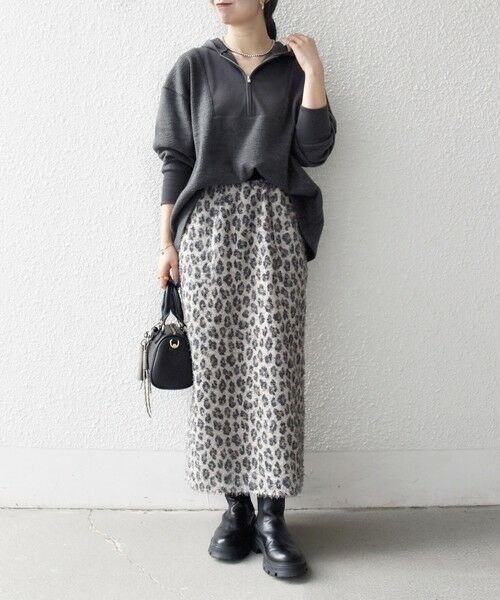 SHIPS / シップス カットソー | SHIPS any:〈手洗い可能〉起毛 ワッフル ハーフジップ フーディー プルオーバー | 詳細10