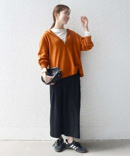 SHIPS / シップス カットソー | SHIPS any:〈手洗い可能〉起毛 ワッフル ハーフジップ フーディー プルオーバー | 詳細29