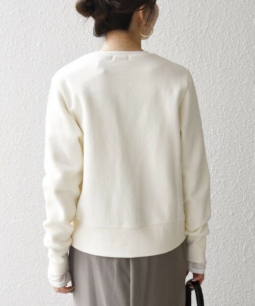 SHIPS / シップス カーディガン・ボレロ | SHIPS any:〈洗濯機可能〉裏起毛 ビジュー コンパクト スナップ カーディガン | 詳細5