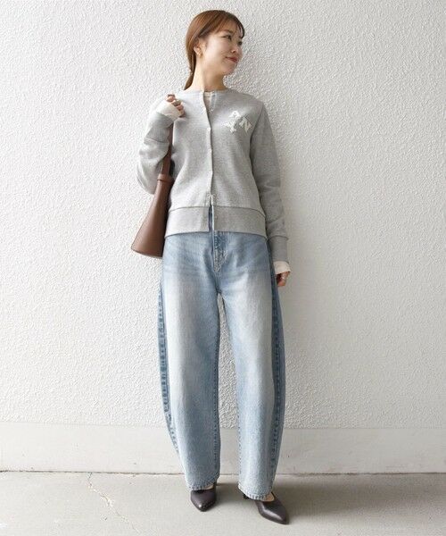 SHIPS / シップス カーディガン・ボレロ | SHIPS any:〈洗濯機可能〉裏起毛 ビジュー コンパクト スナップ カーディガン | 詳細10